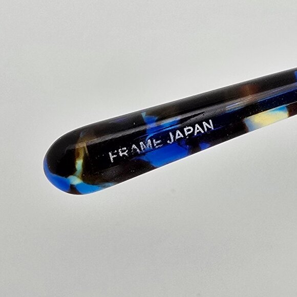 Modo 4515 Blue Tortoise Titanium Semi-Rimless Eyeglasses Frame Japan 51-18-140 - Picture 7 of 13